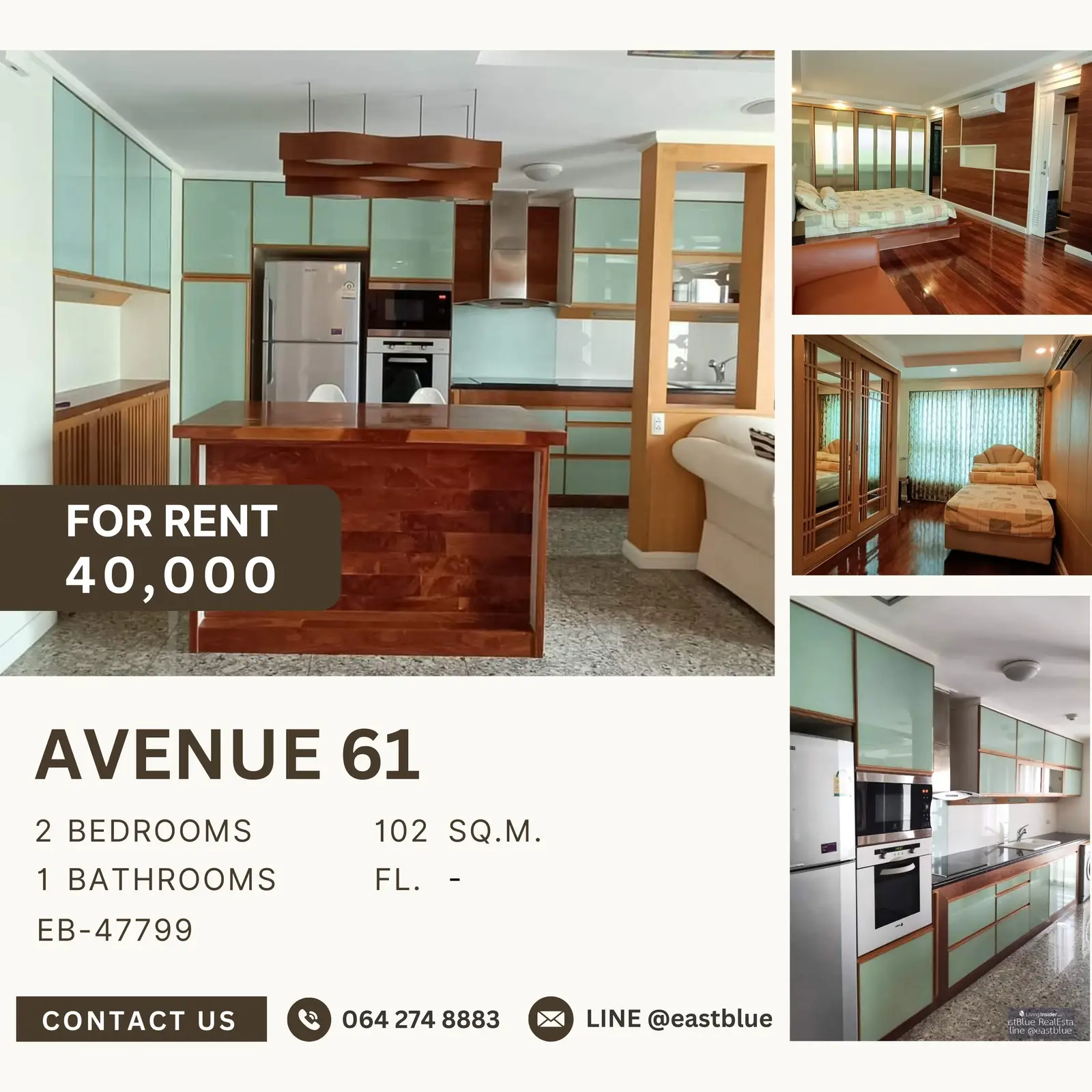 Avenue 61, 2 bed, 40000 per month