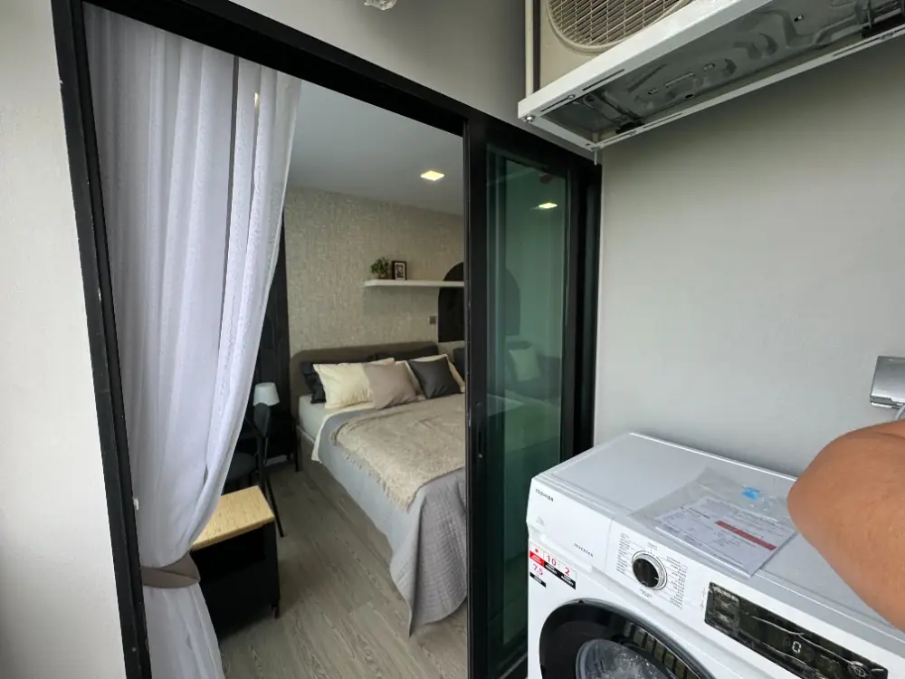 ให้เช่าKave Town colony ใกล้ม.กรุงเทพ ตึก B ชั้น 7 วิวด้านนอก ห้องใหม่ เฟอร์ครบ 11,000 บาท 3