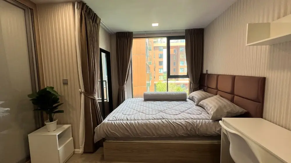 ให้เช่าKave Town colony ใกล้ม.กรุงเทพ ตึก C ชั้น 4 วิวด้านใน ห้องใหม่ เฟอร์ครบ 12,000 บาท 2