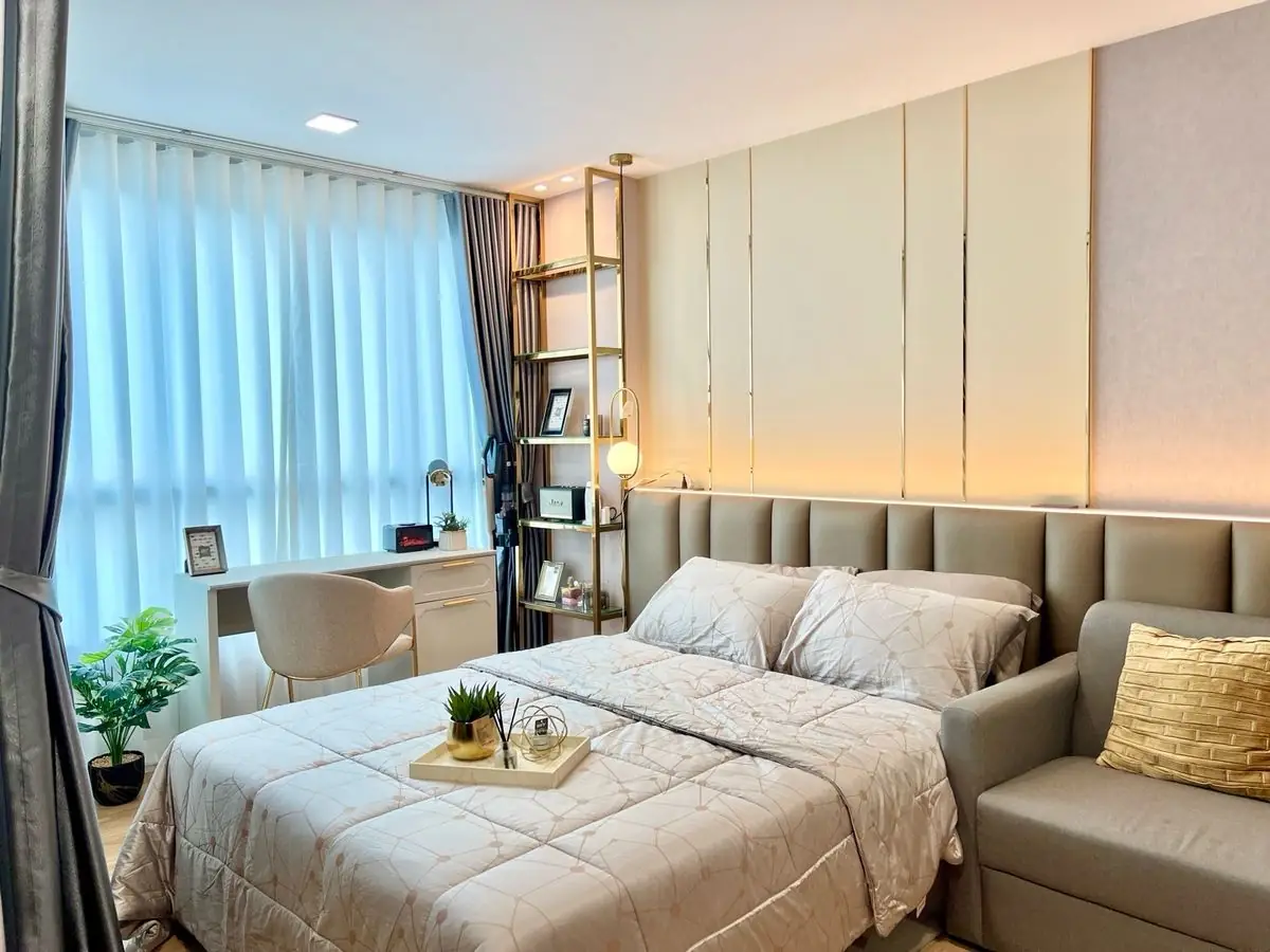 👑ห้องใหม่❤️‍🔥ให้เช่า คอนโด Atmoz kanaal Rangsit แต่งสวยบิ้วอิน 🏙️ใกล้ ม.รังสิต ม.กรุงเทพ ฟิวเจอร์พาร์ครังสิต 🚇ใกล้ รฟฟ.สายสีแดง