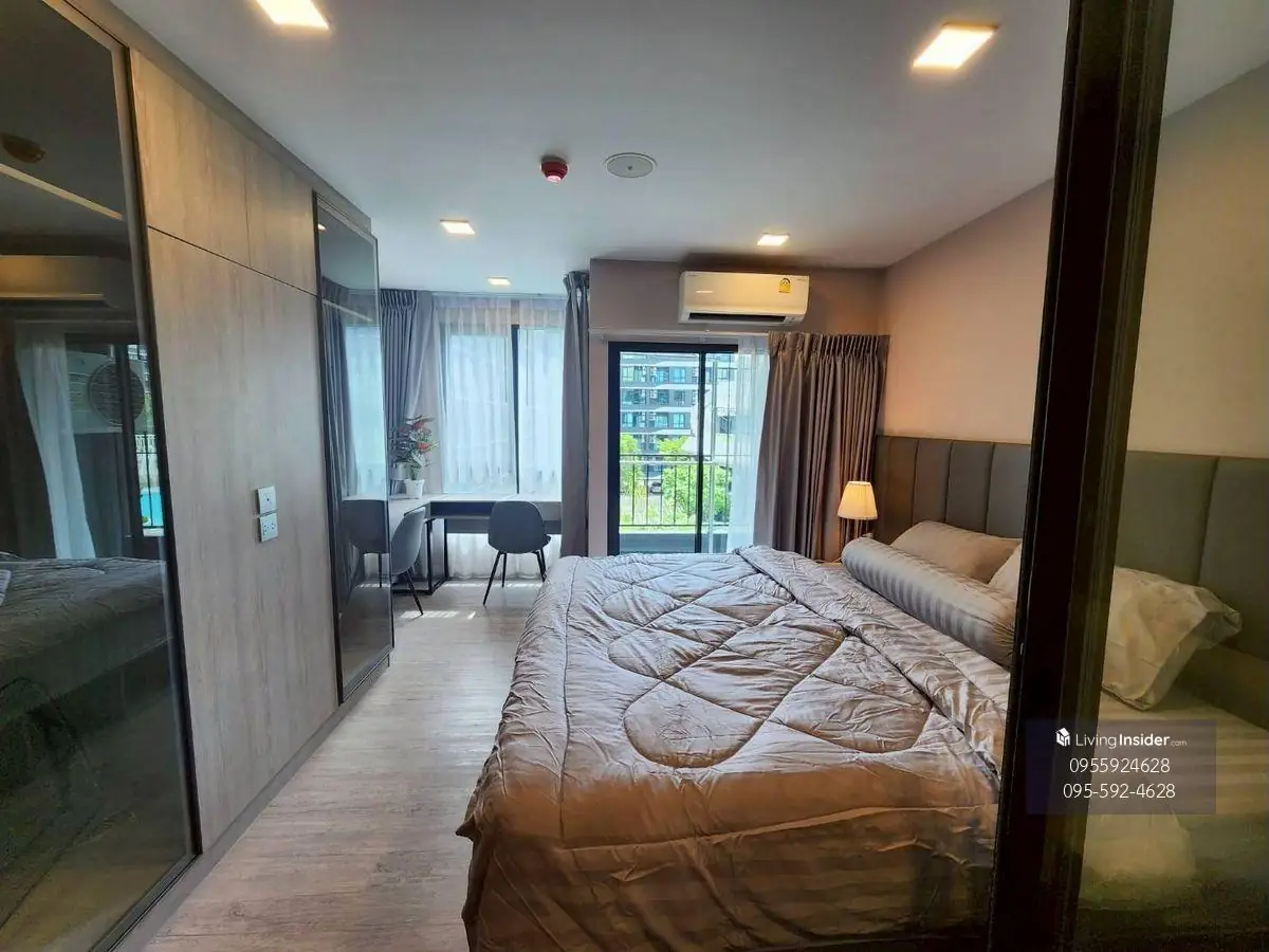 🏡 ให้เช่า Kave AVA💖 ตึก B ชั้น 4 | 27 ตร.ม. ✨ วิวสระสวย บิ้วอินครบ