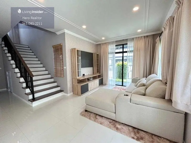 For Rent Bangkok Single House Grand Britania Wongwaen-Ramintra Kanchanaphisek Khlong Sam Wa BRE20292 3
