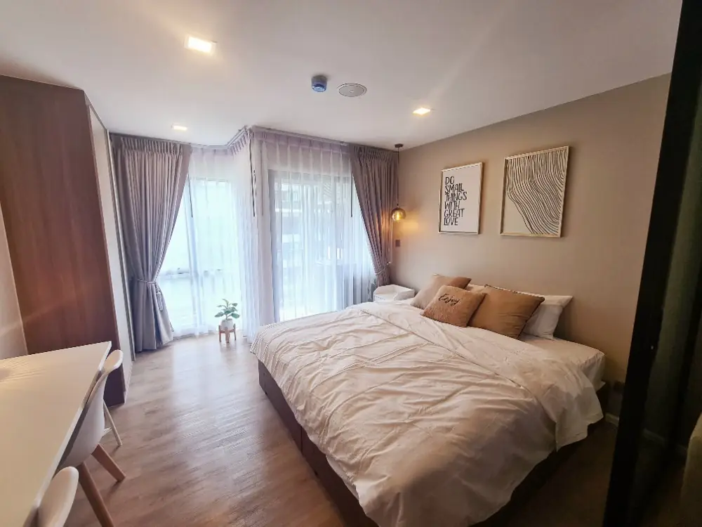 ✅️ เจ้าของขายเอง 🟠 KAVE TOWN SHIFT ฝั่งเดียวกับ ม.กรุงเทพ ห้องใหญ่ ชั้นสูง วิวสวย