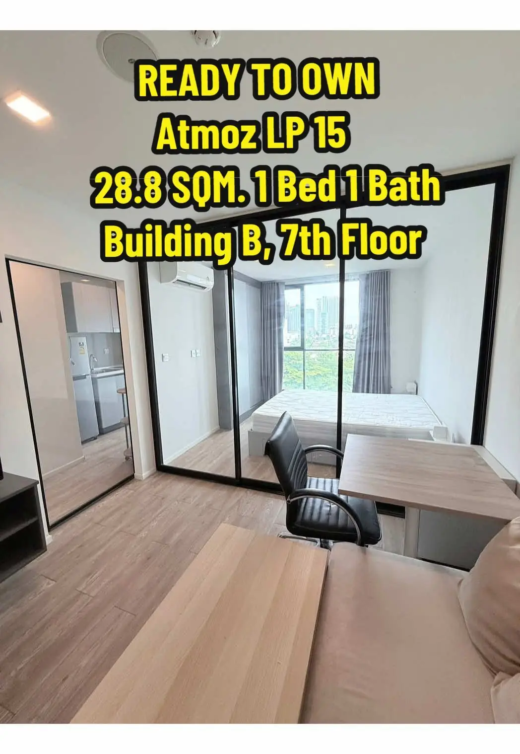 🏙️ Atmoz ลาดพร้าว 15 — คอนโดพร้อมผู้เช่า เริ่มรับรายได้ทันที! 2