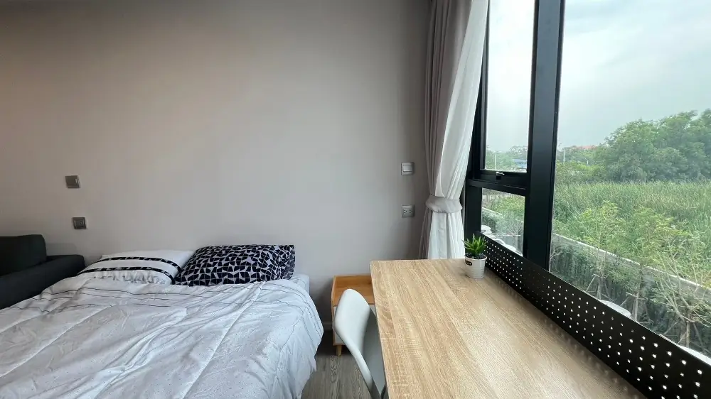 ให้เช่าKave Town colony ใกล้ม.กรุงเทพ ตึก B ชั้น 3 วิวด้านนอก 12,000 บาท 3
