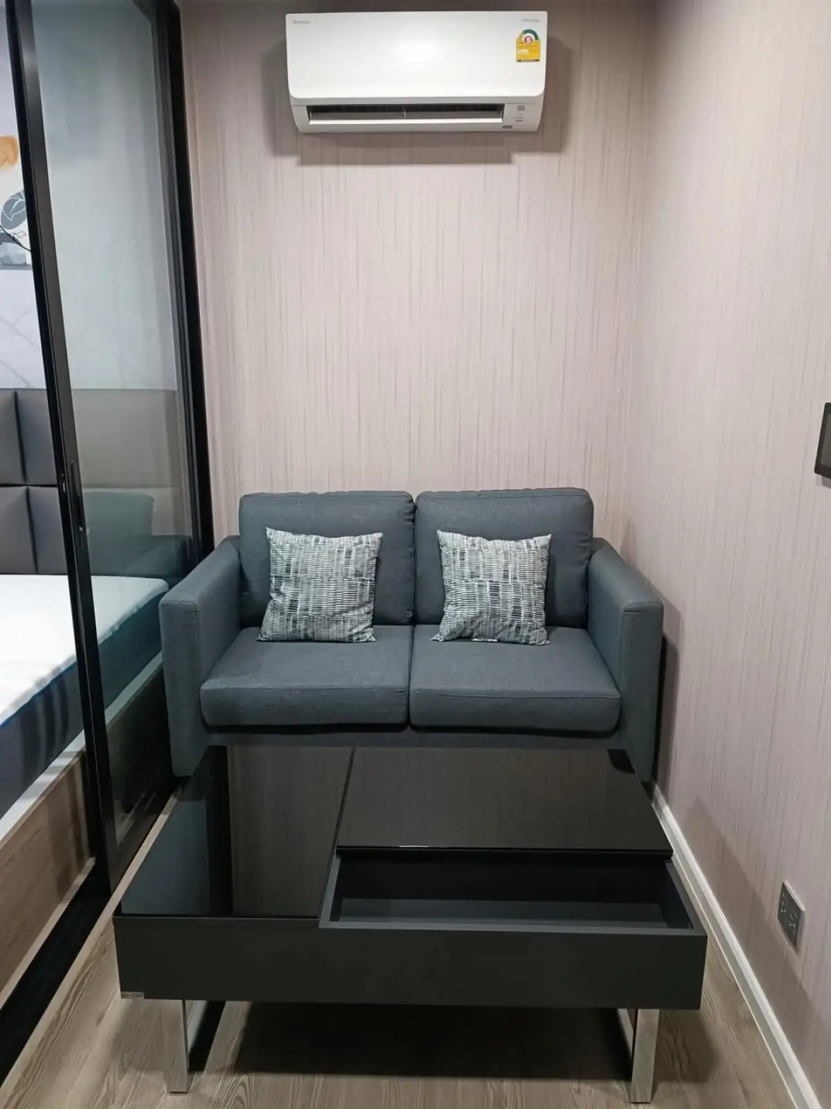 🔥🔥ให้เช่า พร้อมอยู่ Kave town Colony ห้อง 1 Bedroom ตึก B ชั้น 5 ขนาด 25.09 ตรม. วิวสระว่ายน้ำ ใกล้ ม.กรุงเทพ 🔥🔥 3