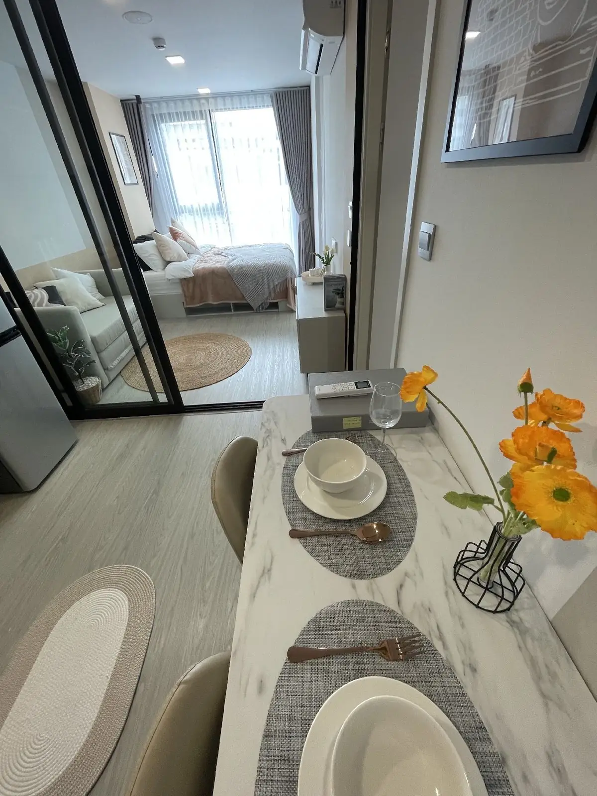 15000 baht brand new decorated 1 bedroom condo first time to rent 15000泰铢一室一厅全新装修首次出租 3