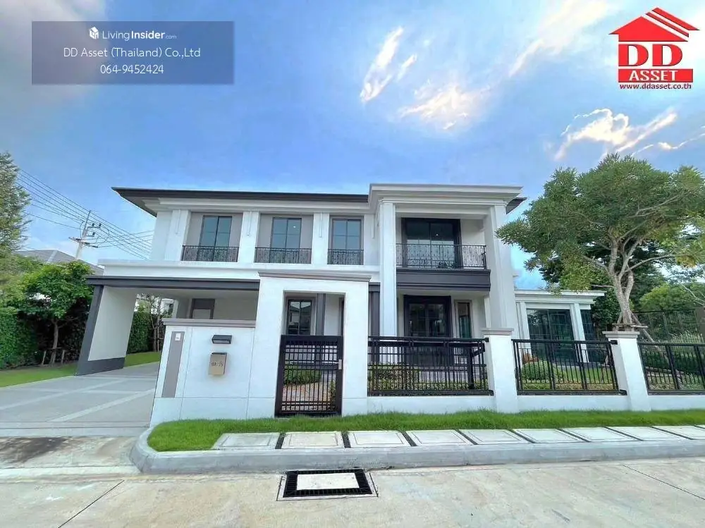 ขาย​ บ้านเดี่ยว  โครงการ เศรษฐสิริ  กรุงเทพ-ปทุมธานี​ (Setthasiri Krungthep-Pathumthani) บ้านหลังมุม  วิว​ สนามกอล์ฟฟลอร่าวิลล์  รหัส H8070