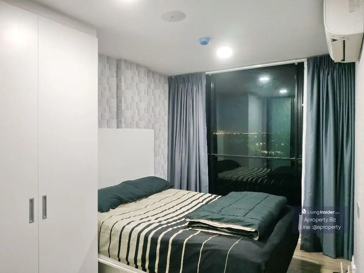 ให้เช่า คอนโด Atmoz แจ้งวัฒนะ 1 อาคาร A  มีเครื่องซักผ้าฝาหน้าให้