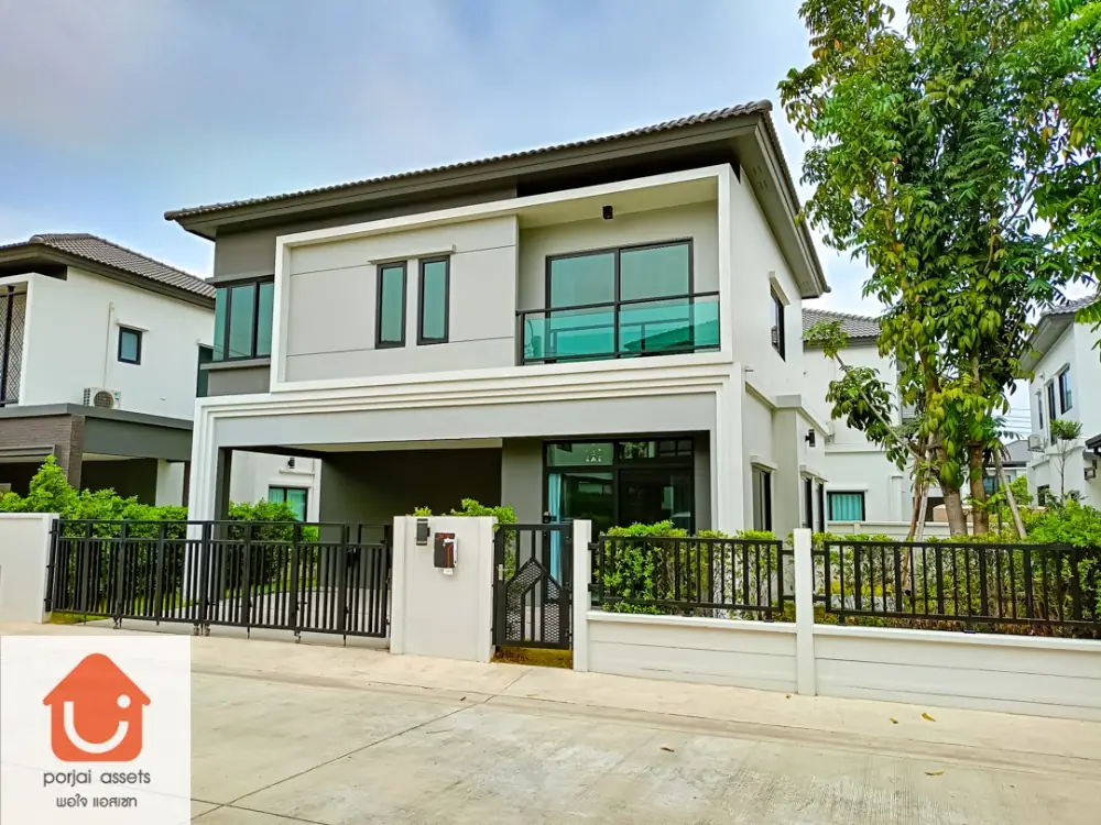 ✨ขายบ้านเดี่ยวหรู 🏡 แกรนด์ บริทาเนีย วงแหวน-รามอินทรา บ้านเดี่ยว 2 ชั้น แบบ 4 ห้องนอน🛏️ ขนาด 52.2 ตร.วา 📍ติดถนนคู่ขนานกาญจนาภิเษก ใกล้ทางด่วนจตุโชติ 3