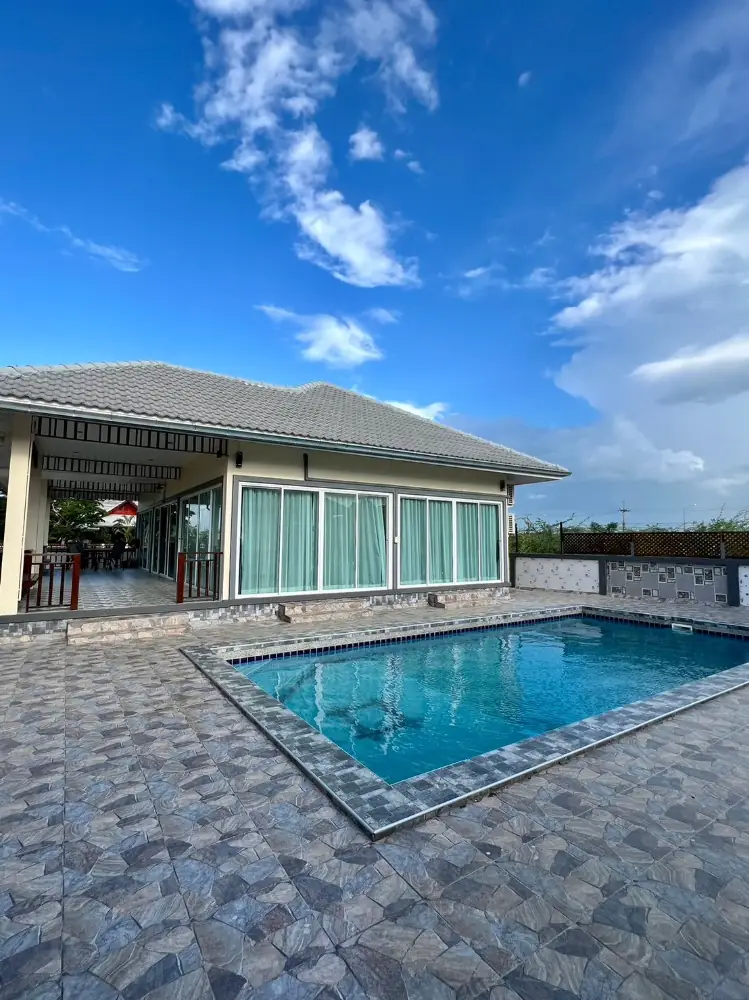 ให้เช่า วิลล่า ใกล้หาดชะอำ For Rent บ้านเดี่ยว 1 ชั้น Cha Am Villa หนองตาพต ชะอำ เพชรบุรี ใกล้ หาดชะอำ วิวภูเขา เพียง 25,000/เดือน