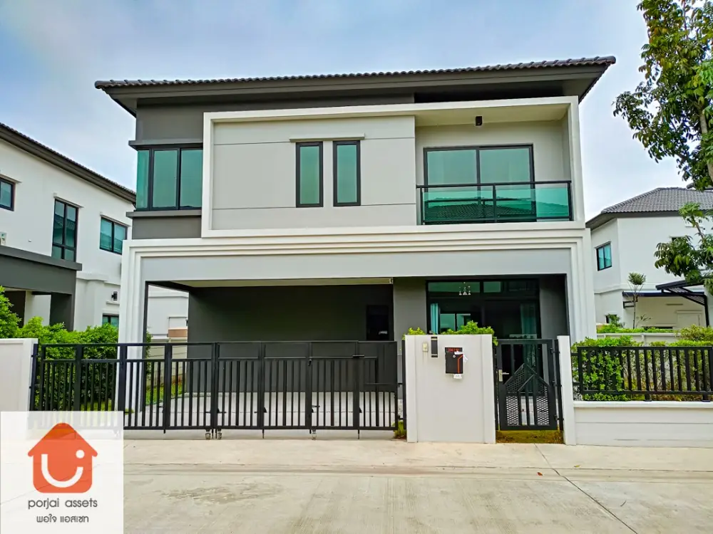 ✨ขายบ้านเดี่ยวหรู 🏡 แกรนด์ บริทาเนีย วงแหวน-รามอินทรา บ้านเดี่ยว 2 ชั้น แบบ 4 ห้องนอน🛏️ ขนาด 52.2 ตร.วา 📍ติดถนนคู่ขนานกาญจนาภิเษก ใกล้ทางด่วนจตุโชติ 2