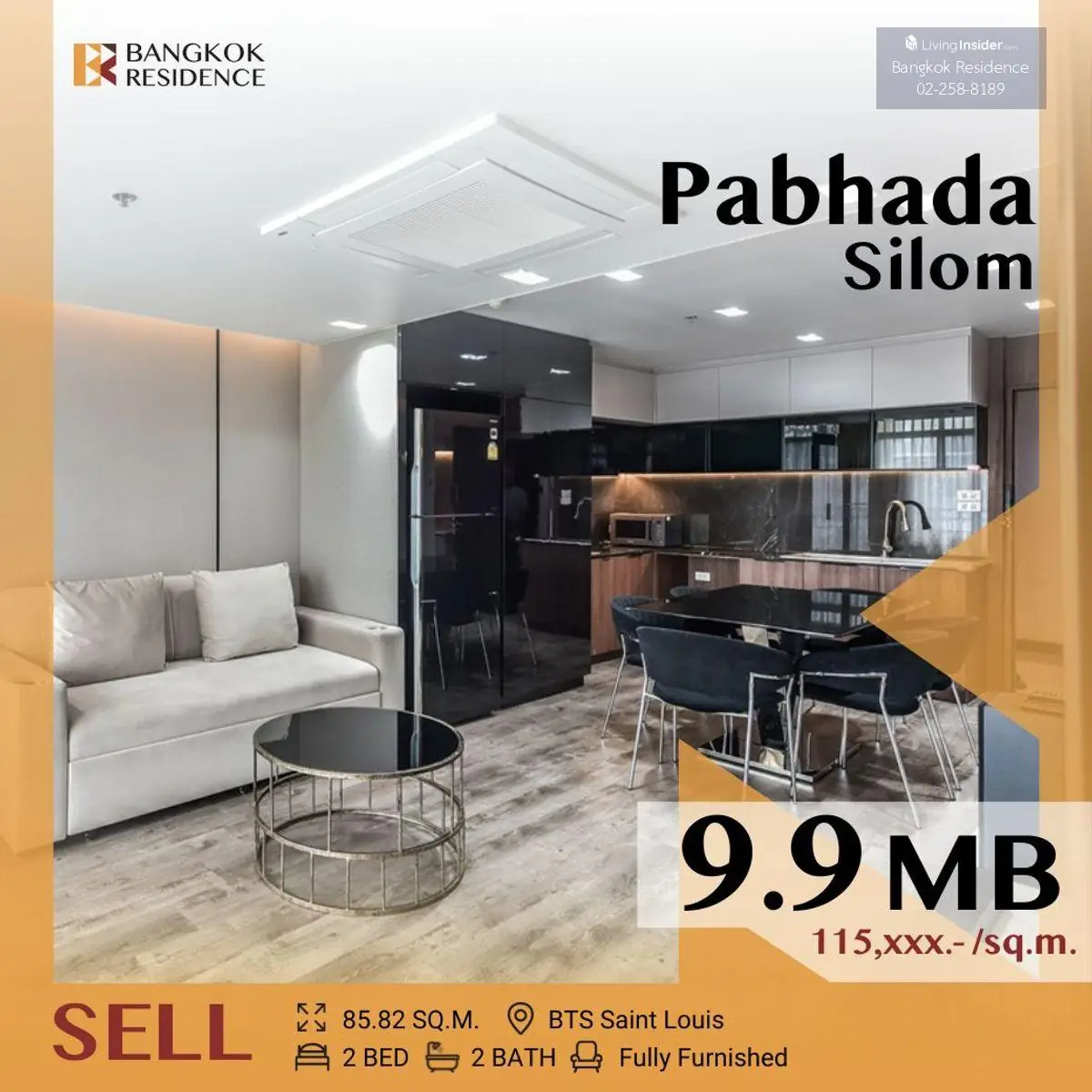 ⚡ Modern & Beautiful unit ⚡ Fully furnished, Pabhada Silom BTS Surasak