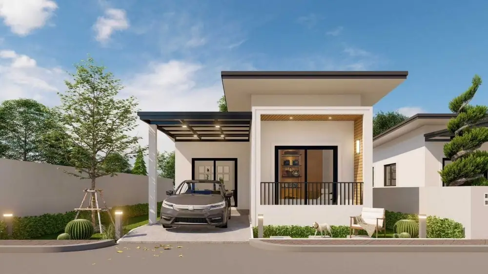 โครงการ PK GRAND 2 นอน 2 น้ำ มีครัว ห้องนั่งเล่น ระเบียง ตอกเข็มยาวบ้านไม่ทรุด น้ำไม่ท่วม ทำเลดี ถนนกว้าง 7 ม 2